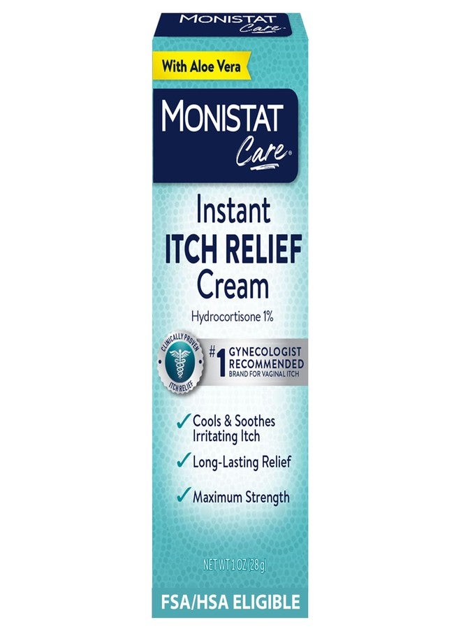 Monistat Instant Itch Relief Cream for Women, Maximum Strength Feminine Itch Care, 1 oz - Image 1